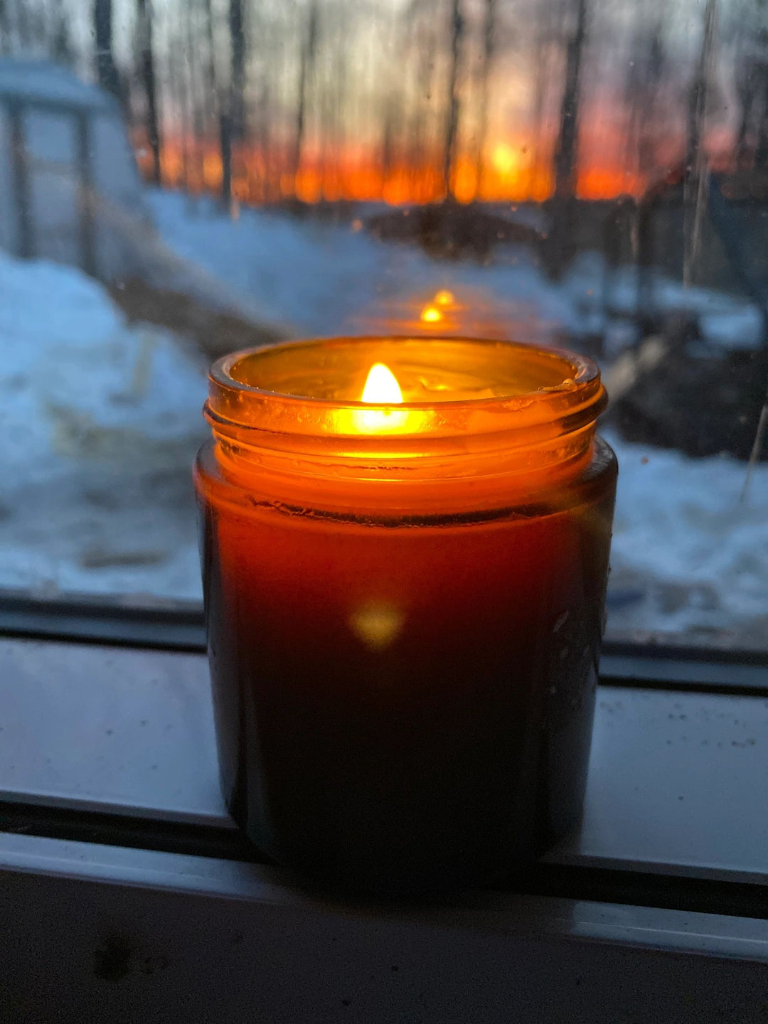 9oz Crackling Beeswax Candle