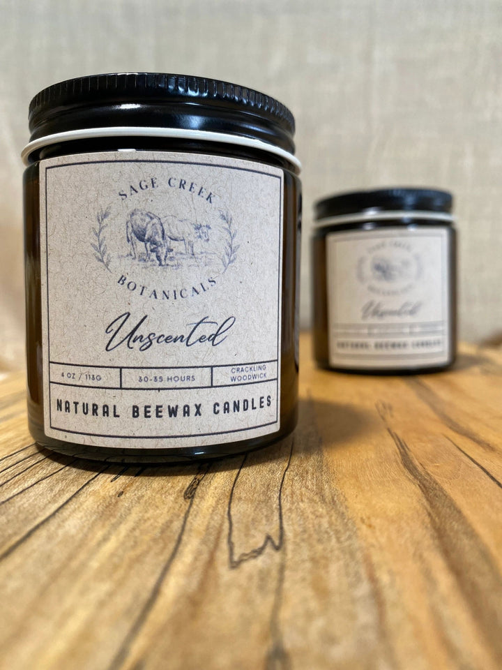 9oz Crackling Beeswax Candle